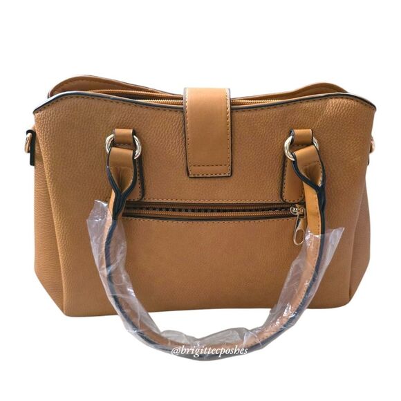 Women Tan Messenger Handbag With Shoulder Strap - Picture 5 of 12